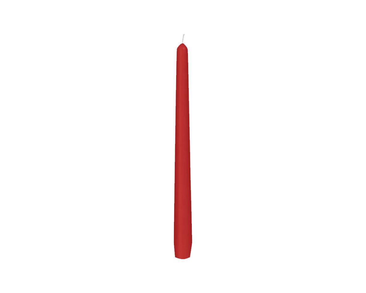 RED TAPER CANDLES 250MM 7.5HR BOX 2x50 351327