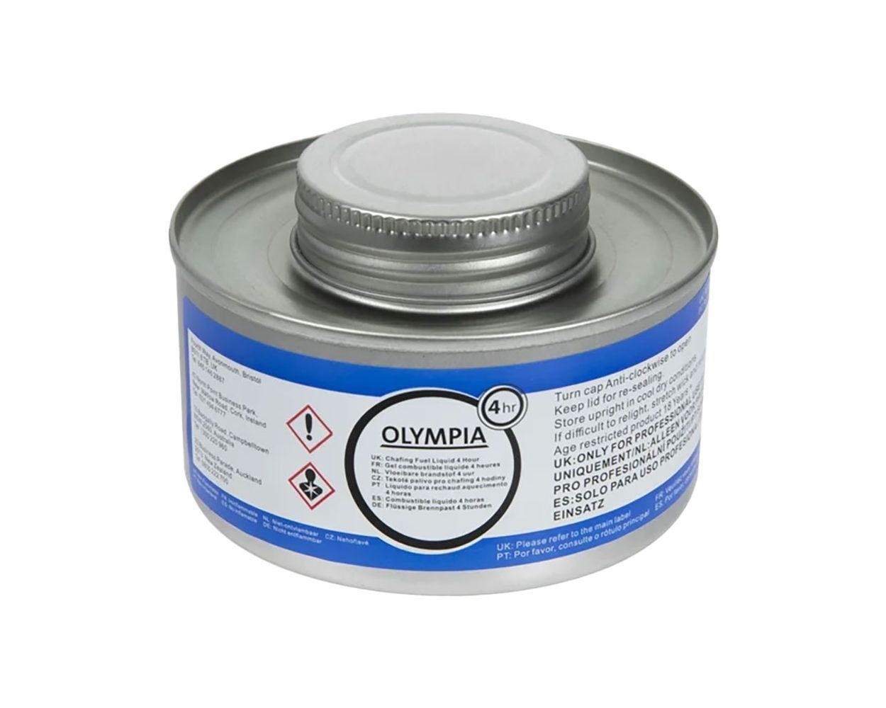 LIQUID CHAFFING FUEL 4HR 12 PER CASE