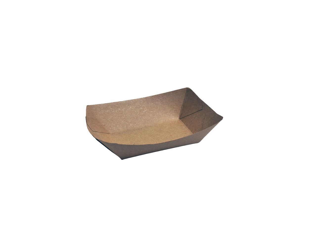 ECOKRAFT BROWN FOOD TRAY 300ML 1000 PER CASE #1
