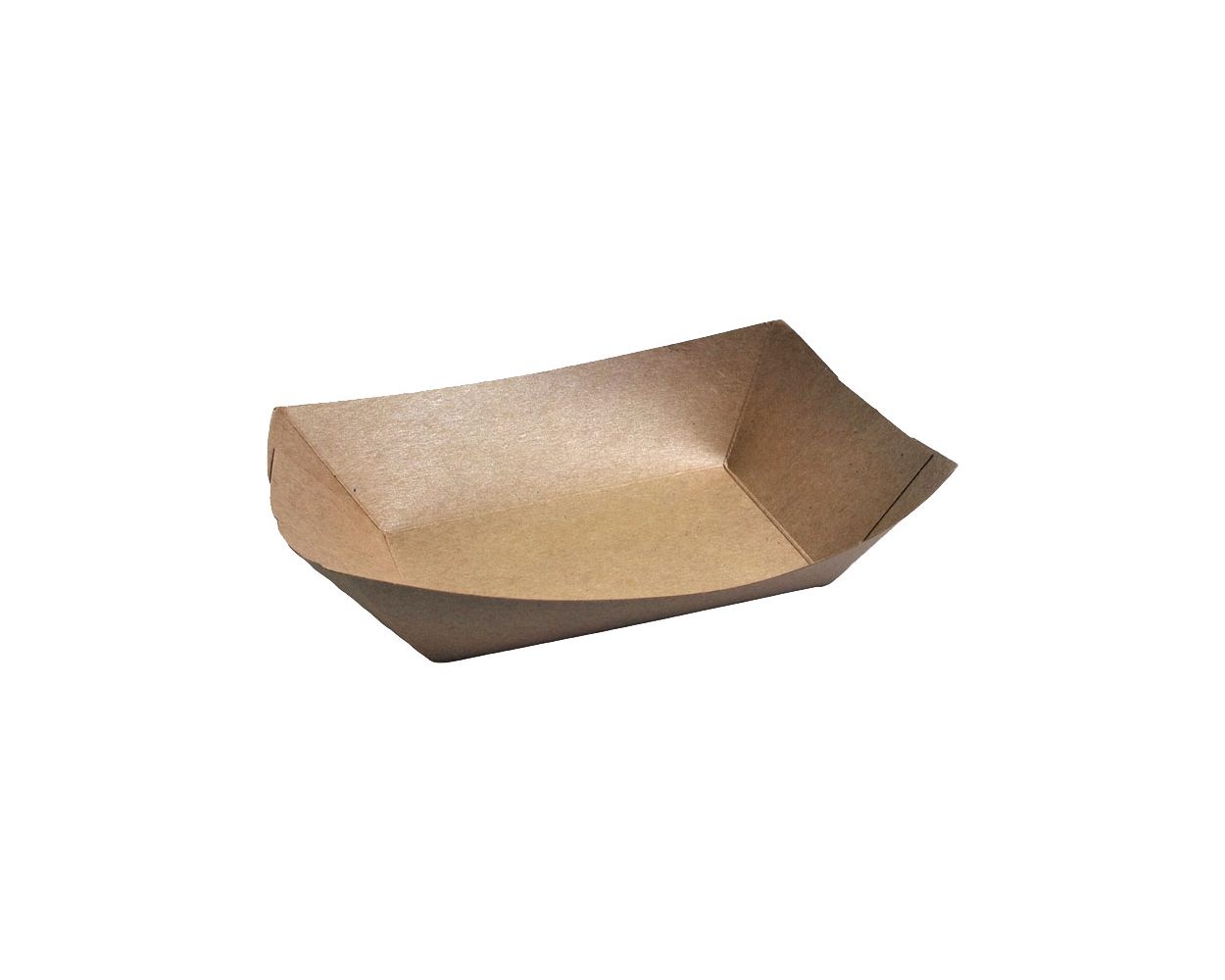 ECOKRAFT BROWN FOOD TRAY 800ML 500 PER CASE #3