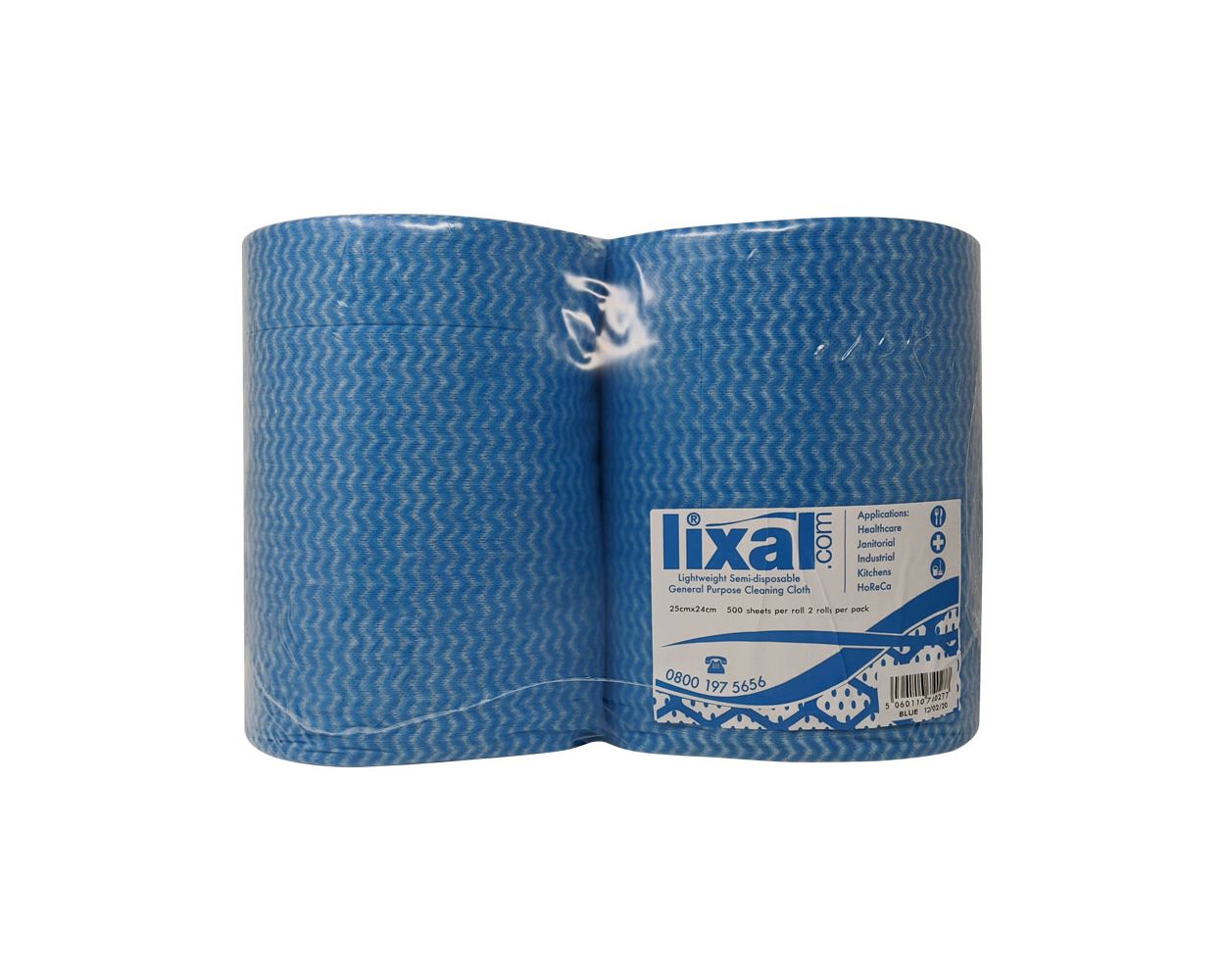 LIXAL ALL PURPOSE ROLL BLUE 2 PER PACK 500 SHEET