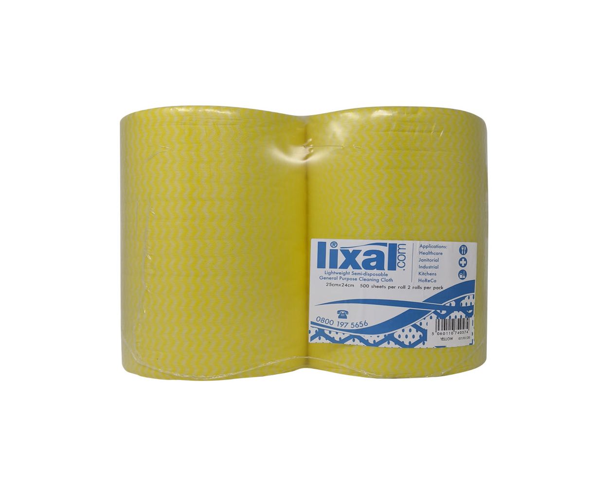 LIXAL ALL PURPOSE ROLL YELLOW 2 PER PACK 500 SHEET