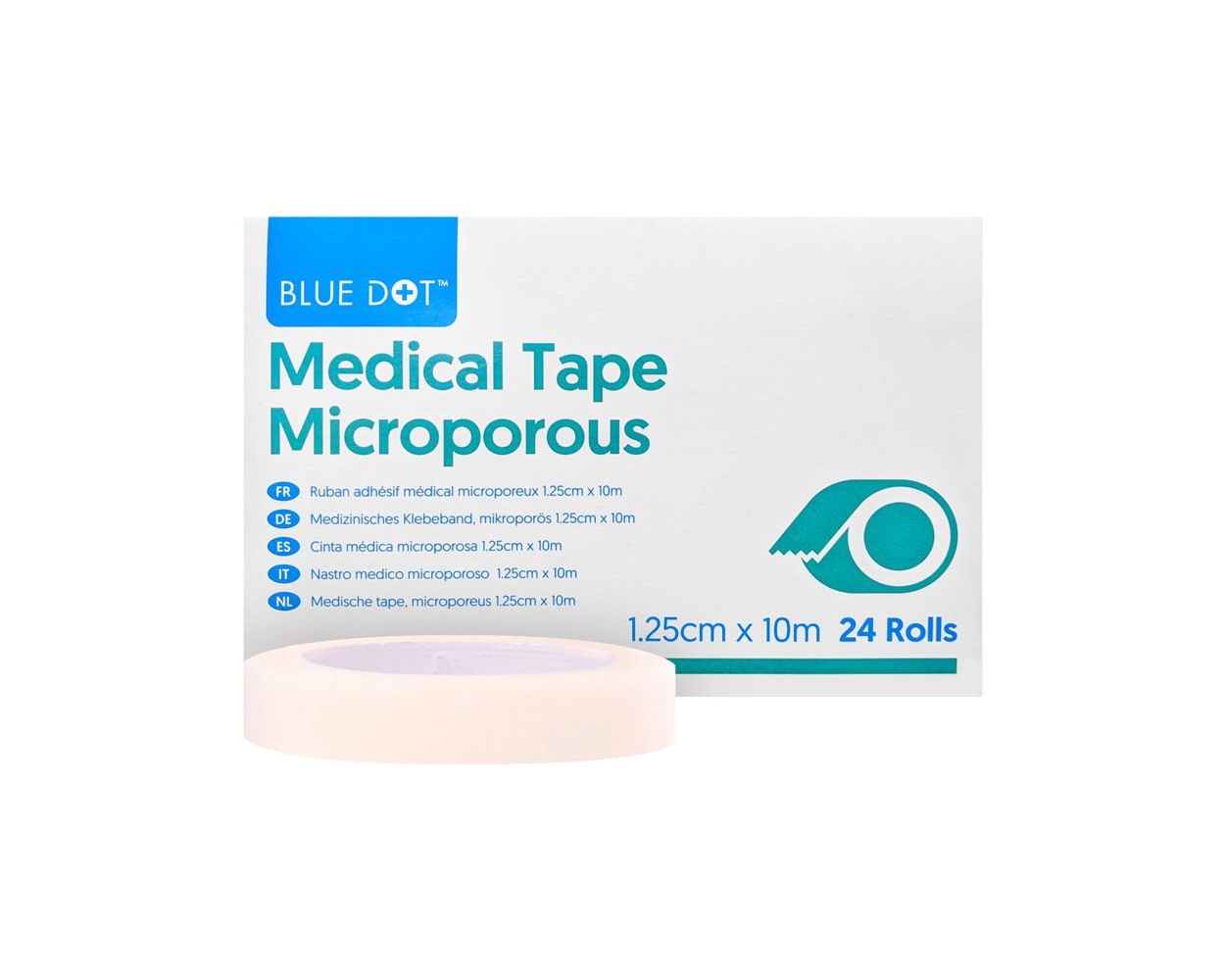 MICROPORUS TAPE 1.25CMx10M PACK X 24 12802