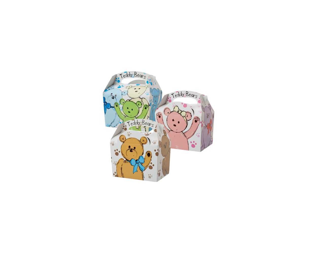 CHILDRENS TEDDY BEAR MEAL BOX CASE X 250