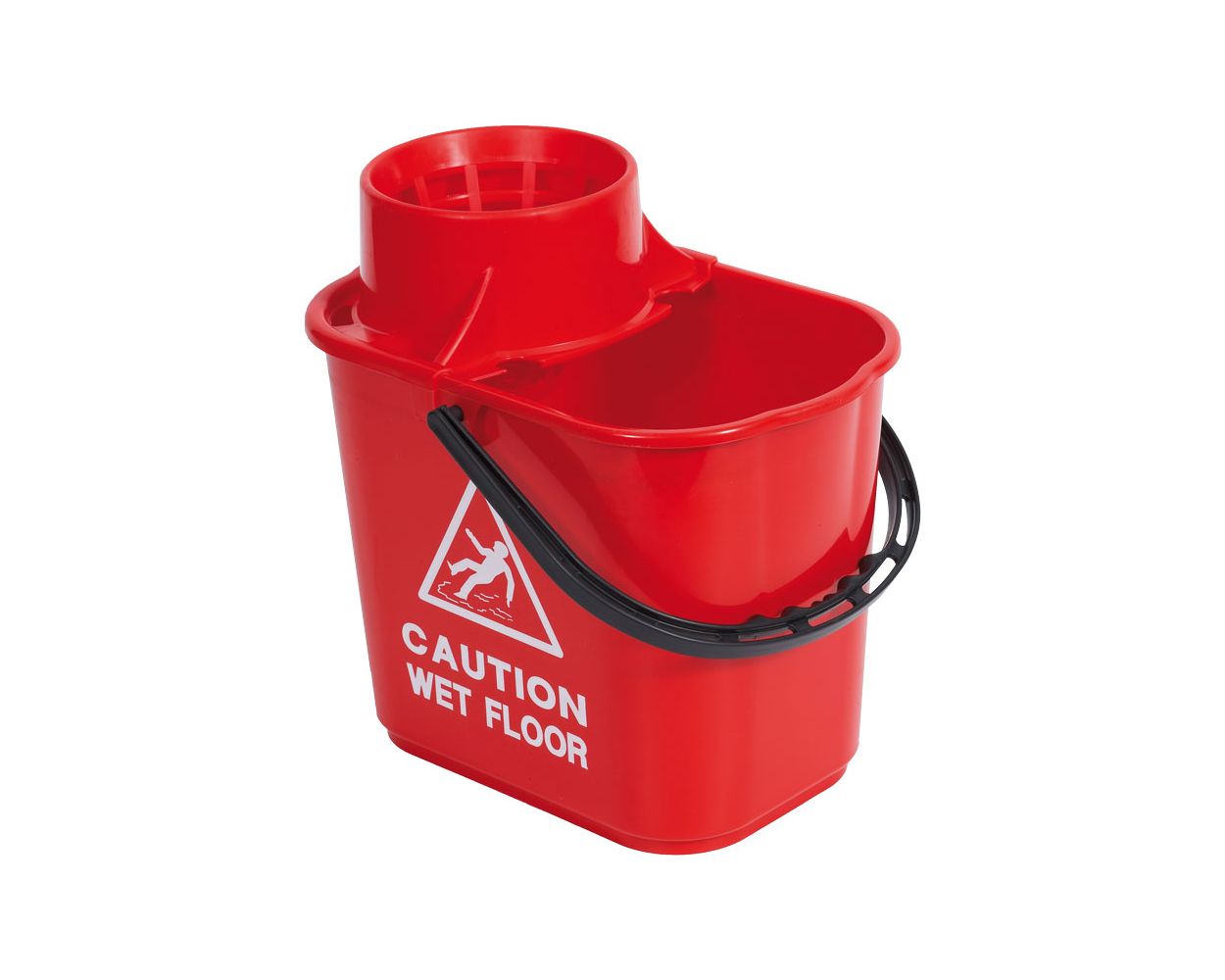 15L PROF MOP BUCKET WITH HIGH PROFILE WRINGER RED