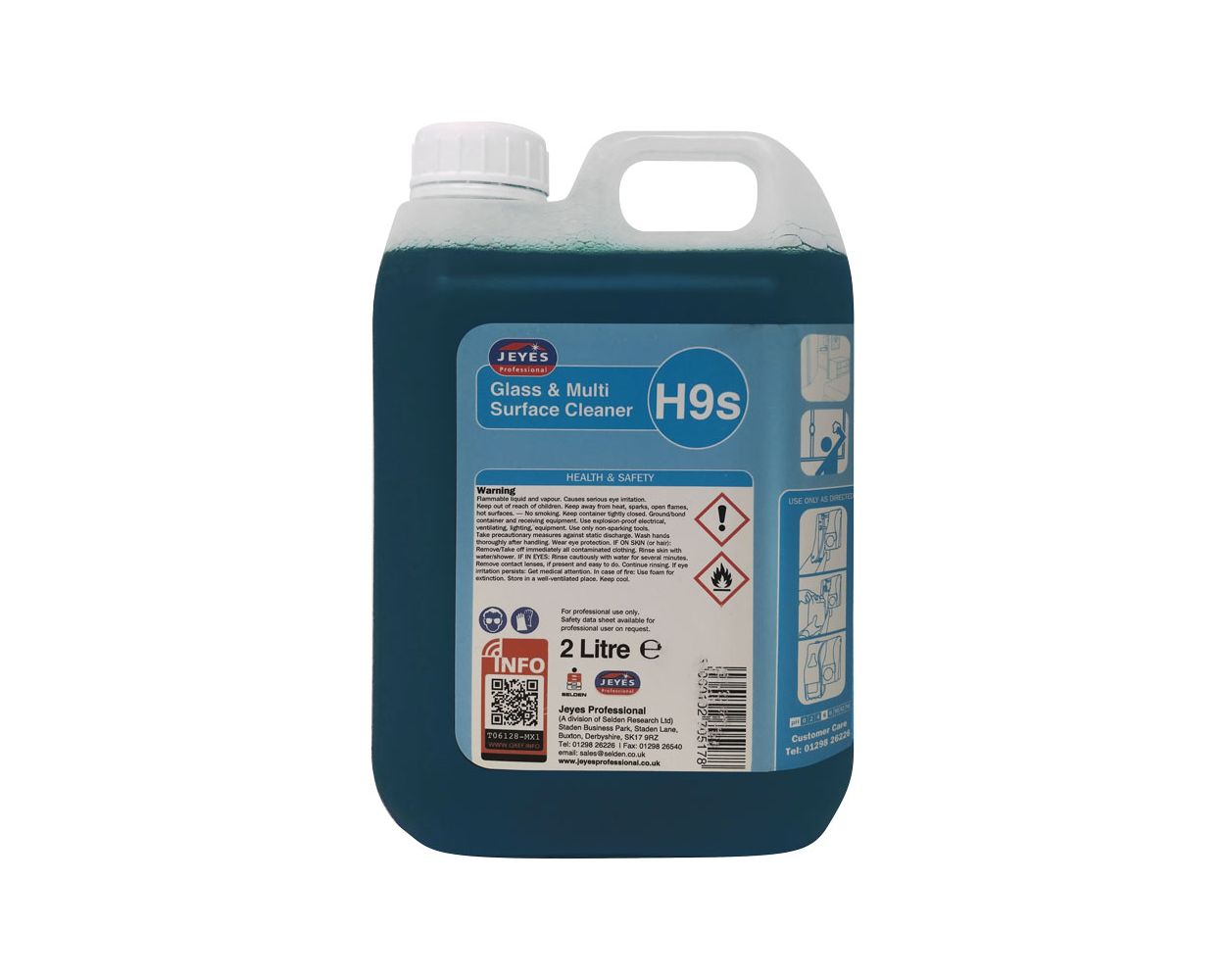 H9 GLASS MULTISURFACE CLEANER CONC CASE 2x2L H9 GLASS MULTISURFACE CLEANER CONC CASE 2x2L