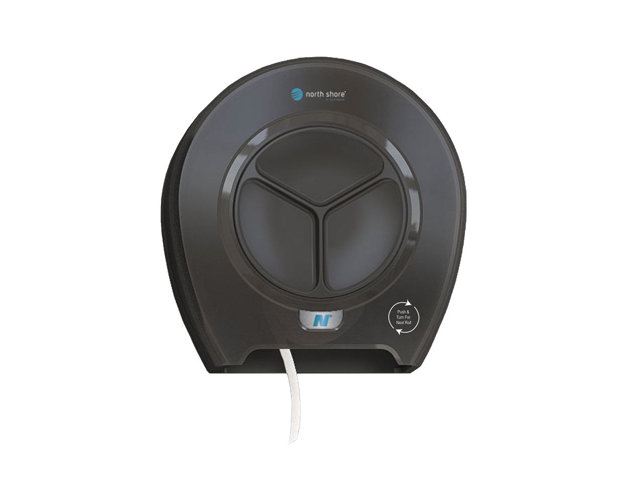 TOILET TISSUE DISPENSER 4 ROLL ORBIT BLACK  NORTH SHORE