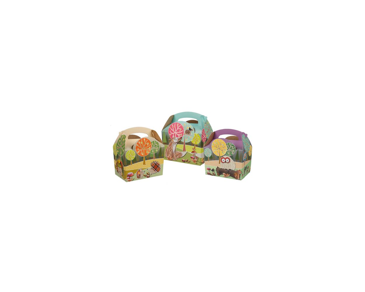 CHILDRENS MEAL BOX WOODLAND    CASE/250
