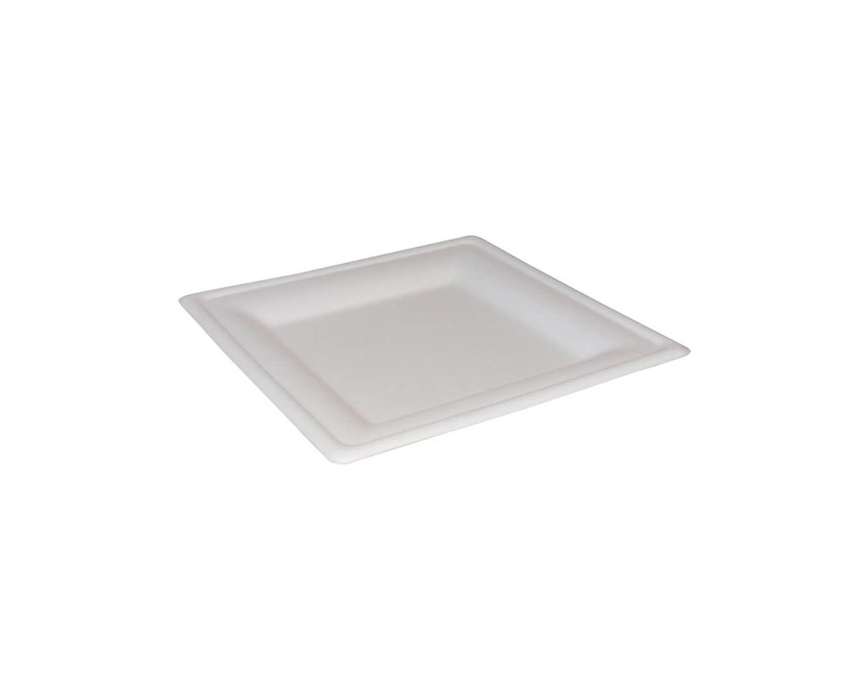 SQUARE BAGASSE PLATE 8" 20cm CASE/500