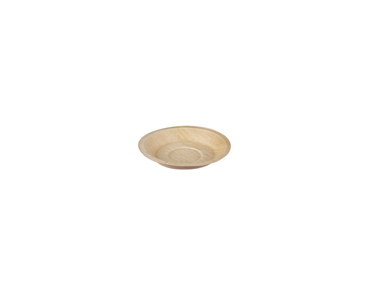 PALM LEAF ROUND PLATE 18CM CASE X 100