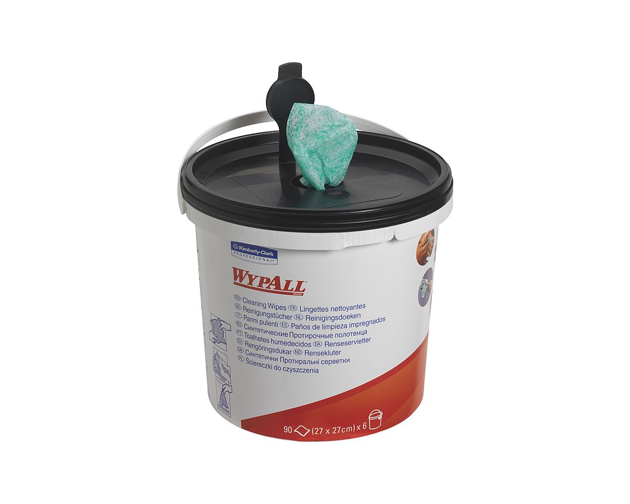 KC WYPALL CLEANING WIPES GREEN 6 BUCKETS PER PACK 90SH.KC7775
