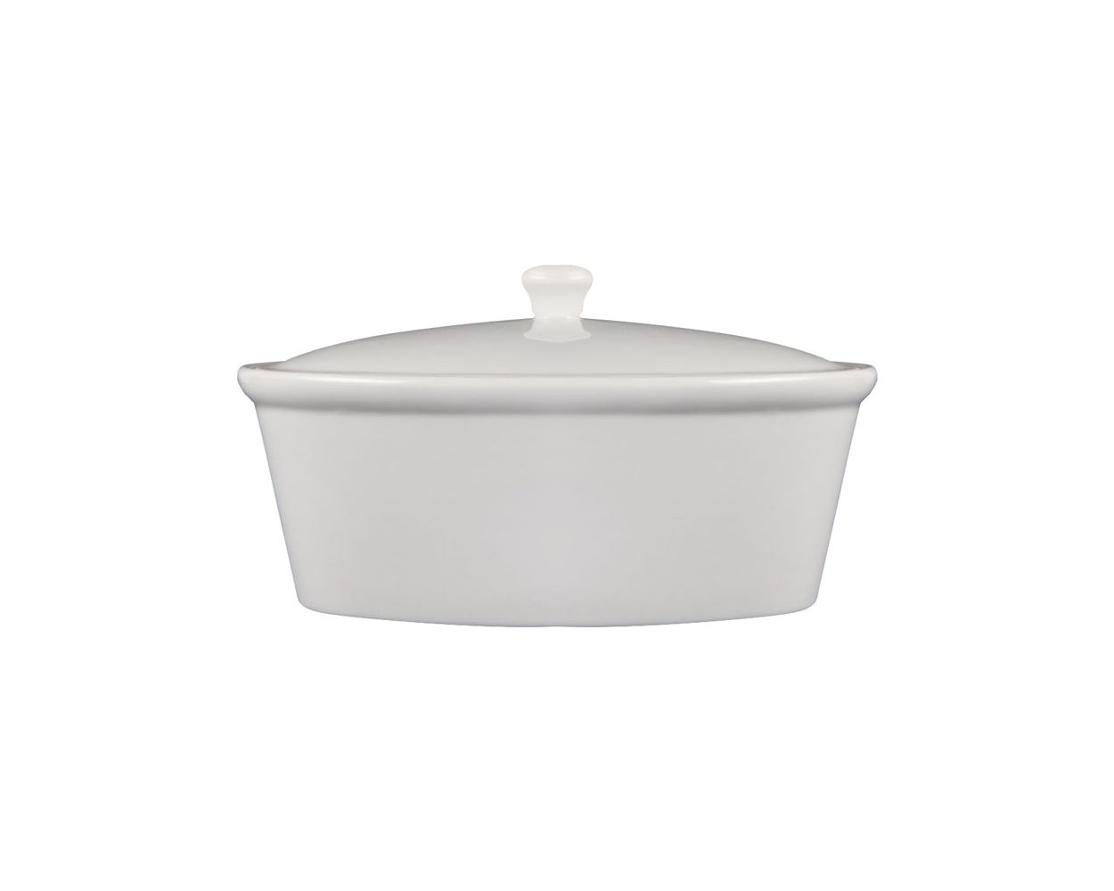 OLYMPIA WHITE COOKWARE OVAL POT & LID