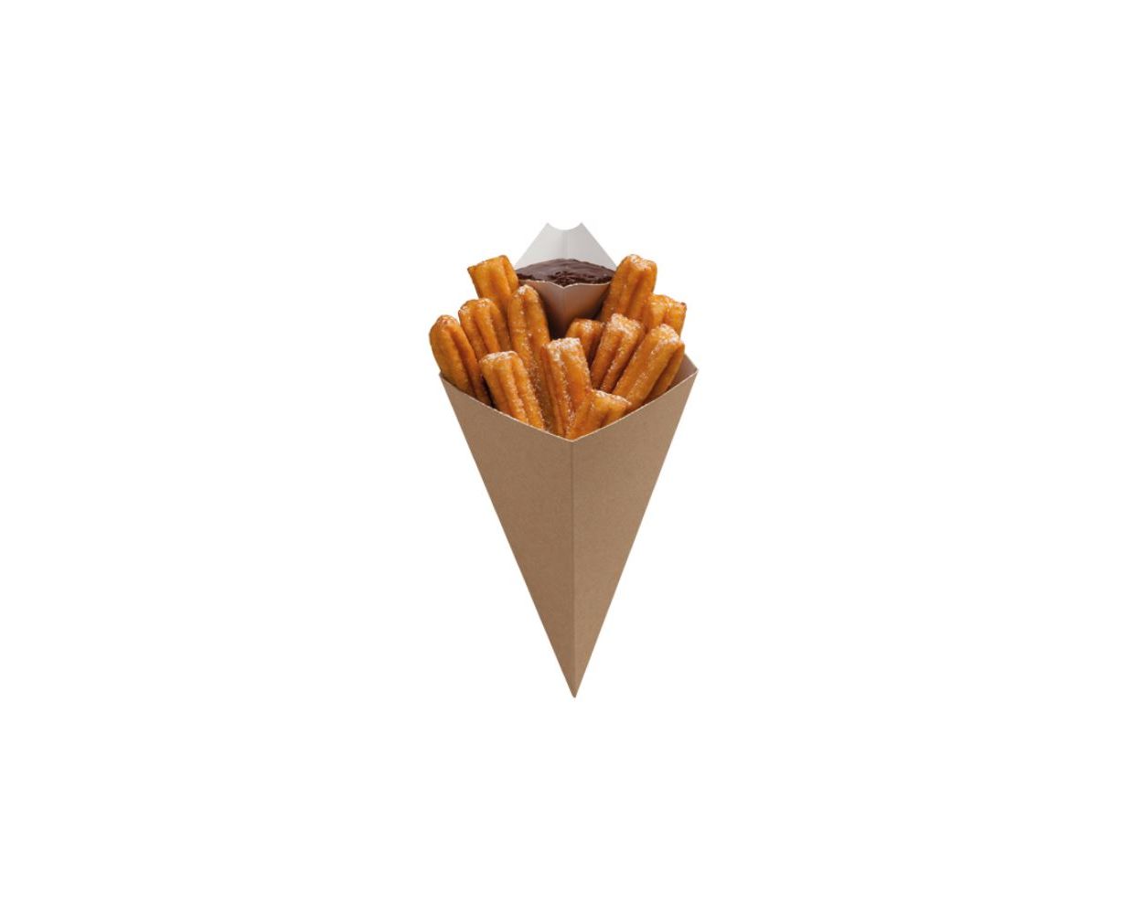 SMALL KRAFT CONE WITH DIP CORNER   CASE X 500