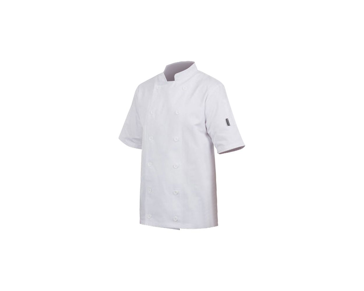 MENS CHEF JACKET WHITE SHORT SLEEVE SMALL