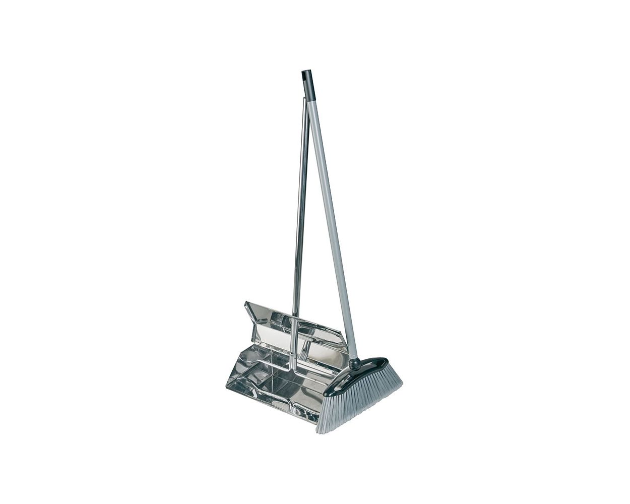LOBBY DUSTPAN COMPLETE STAINLESS STEEL