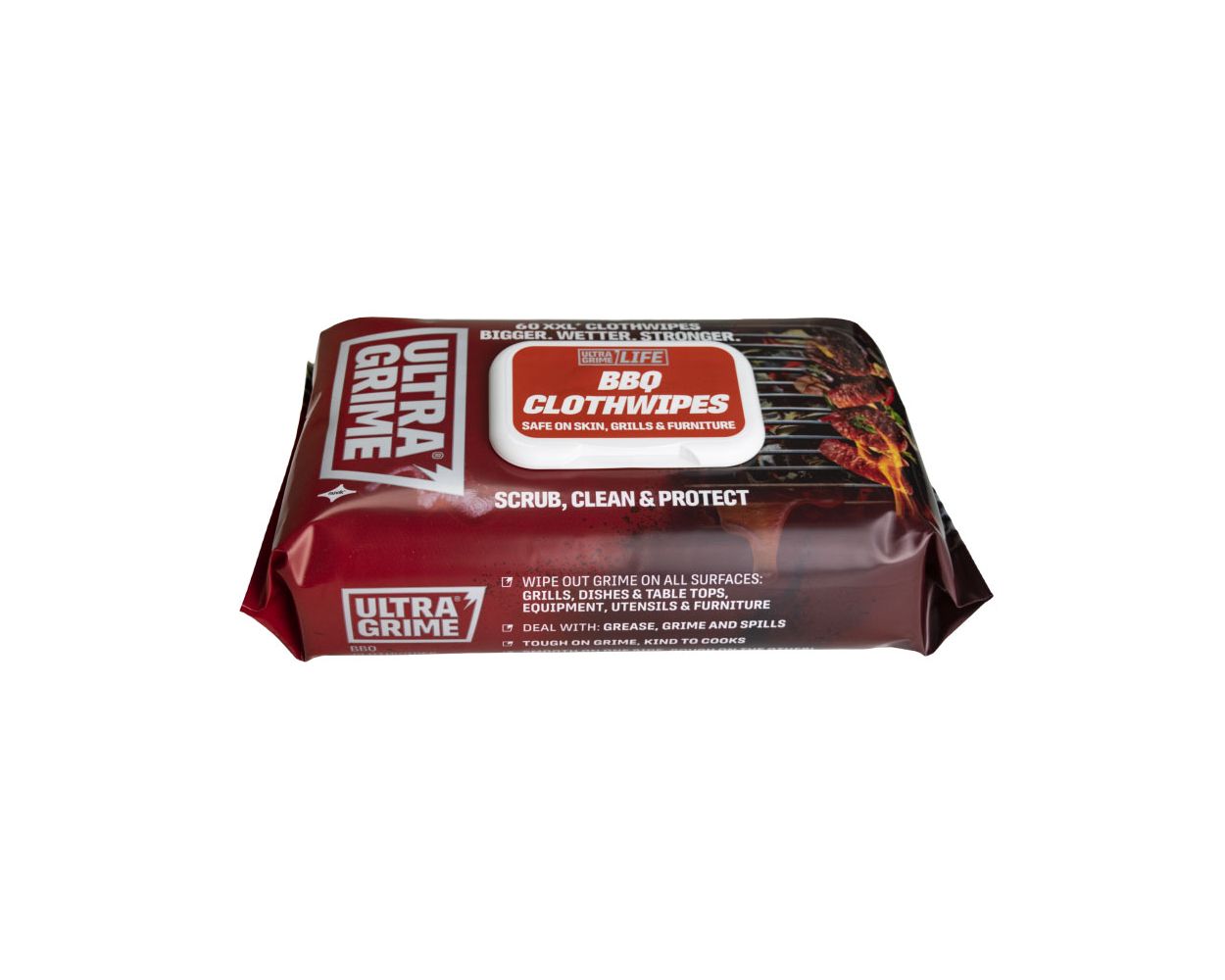 ULTRA GRIME BBQ XXL WIPES PACK/60 WIPES
