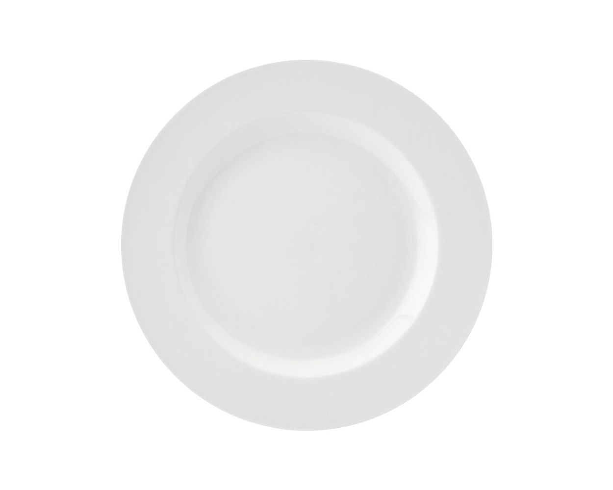 PURE WHITE WIDE RIM PLATE 10" CASE X 24