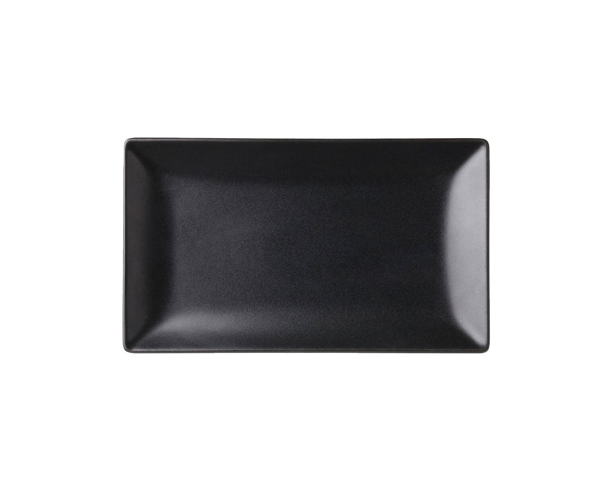 NOIR RECTANGULAR BLACK PLATE 10 X 5.75"   CASE X 12