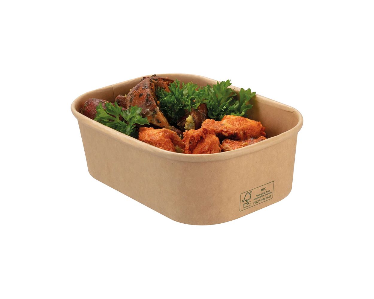 STAGIONE 650ML KRAFT PP LINED TRAY CASE/300
