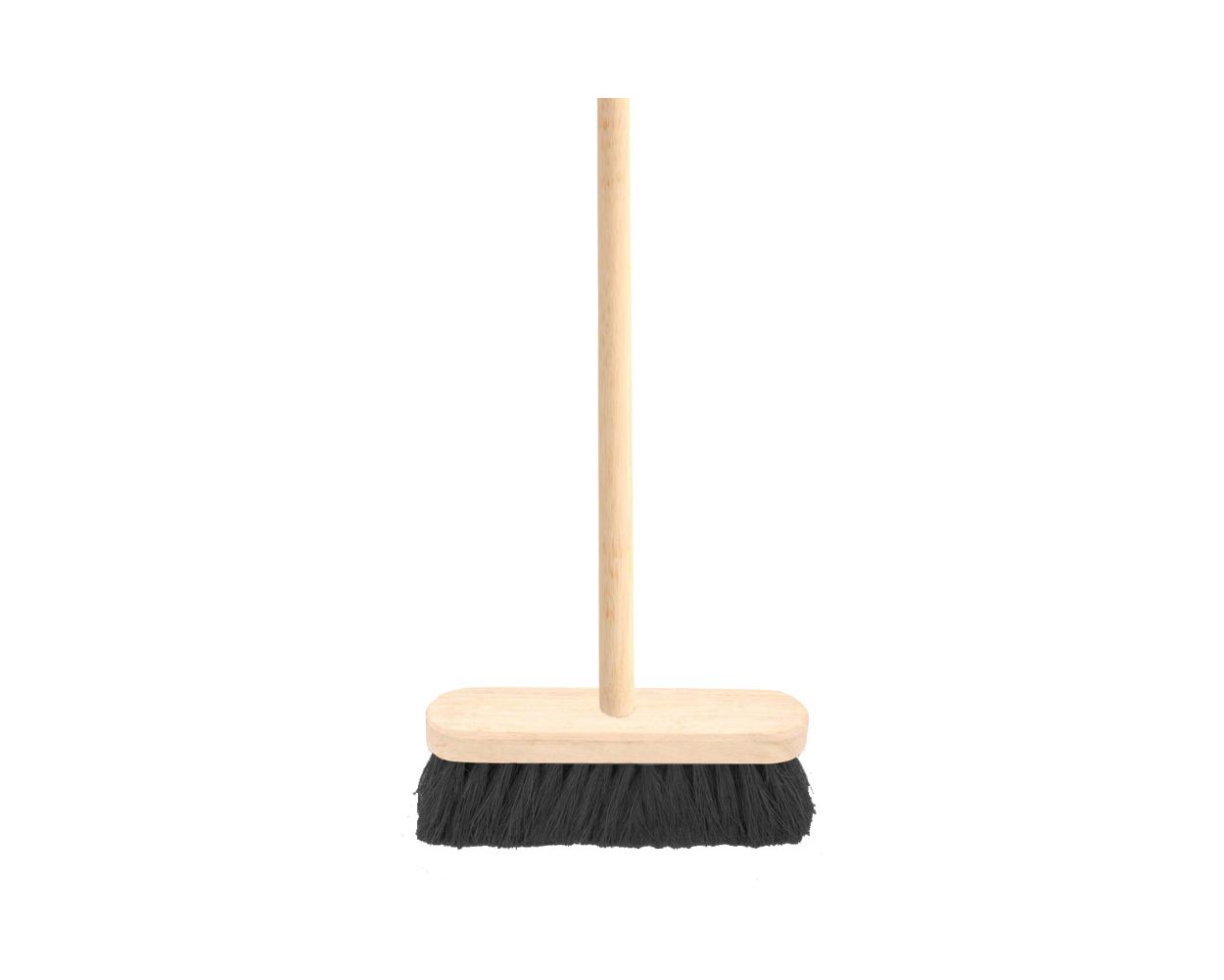 12" BLACK COCO BROOM COMPLETE