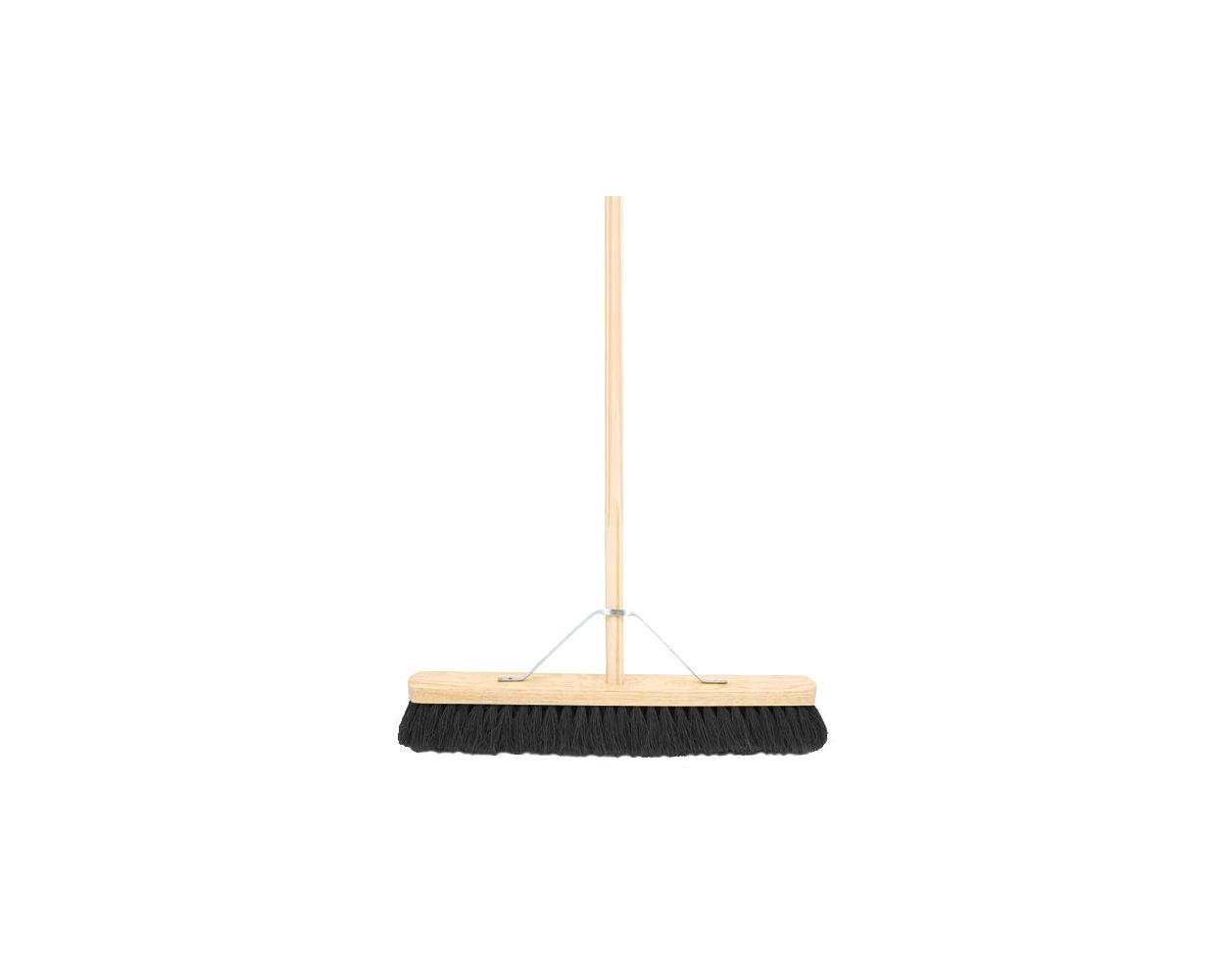 24" BLACK COCO BROOM COMPLETE WITH STAY & STALE