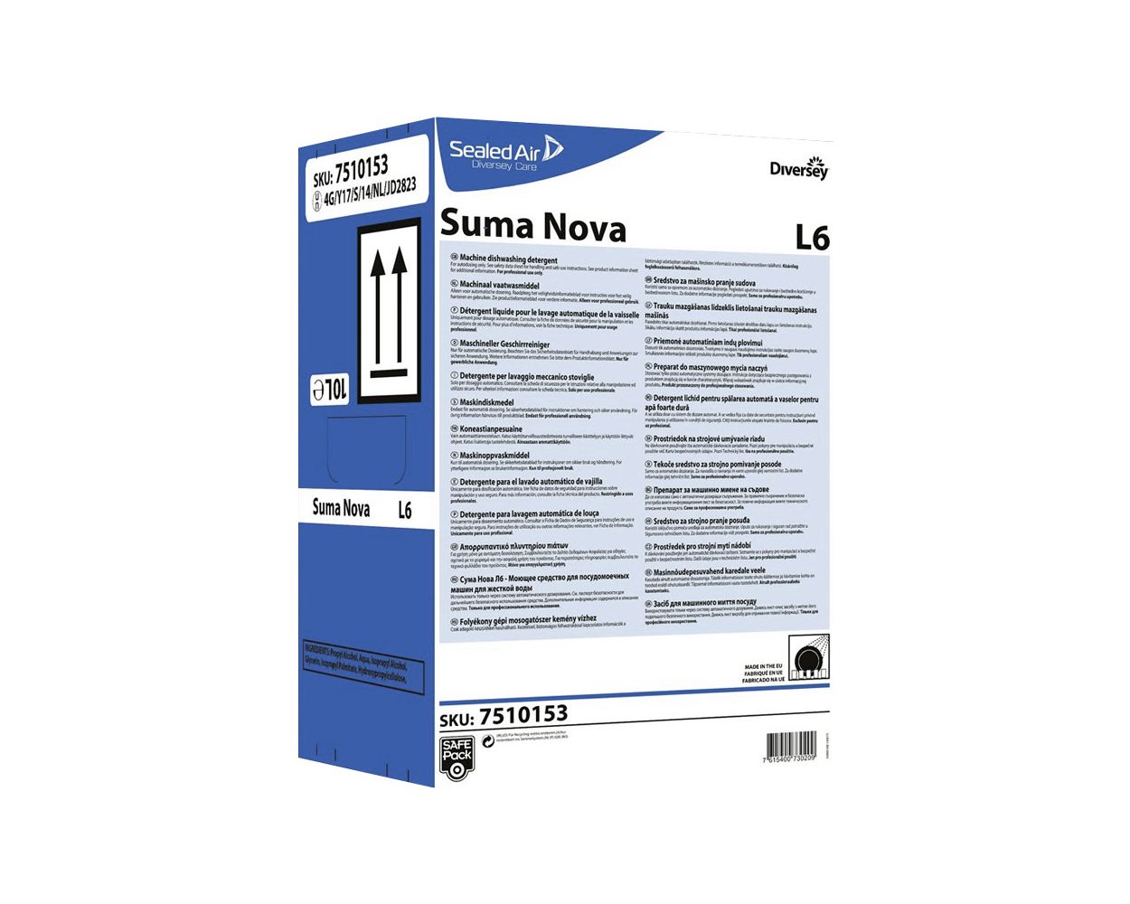 SUMA NOVA L6 AUTO DISH WASH 10L SAFEPACK 7510153