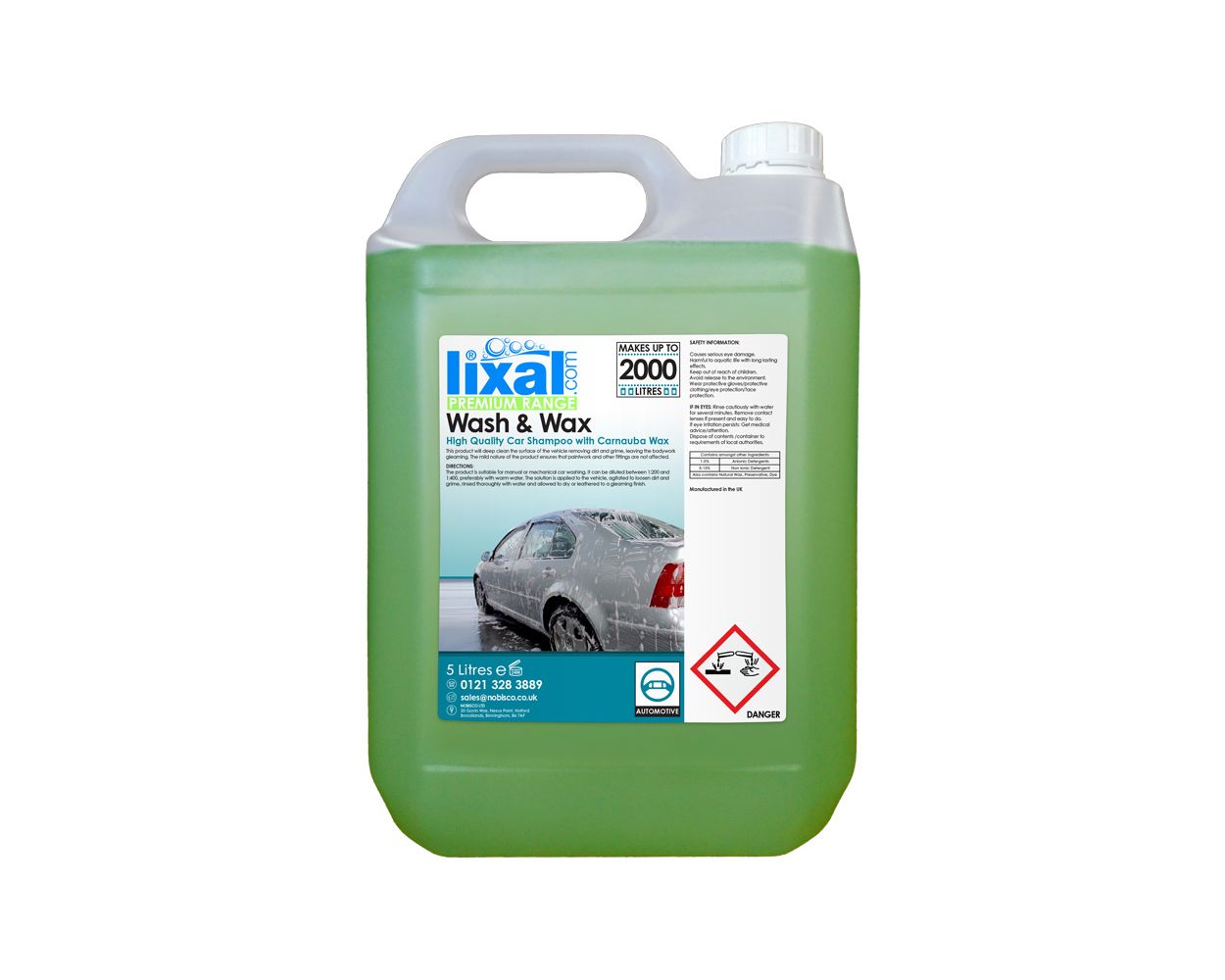LIXAL WASH N WAX 5 LITRE
