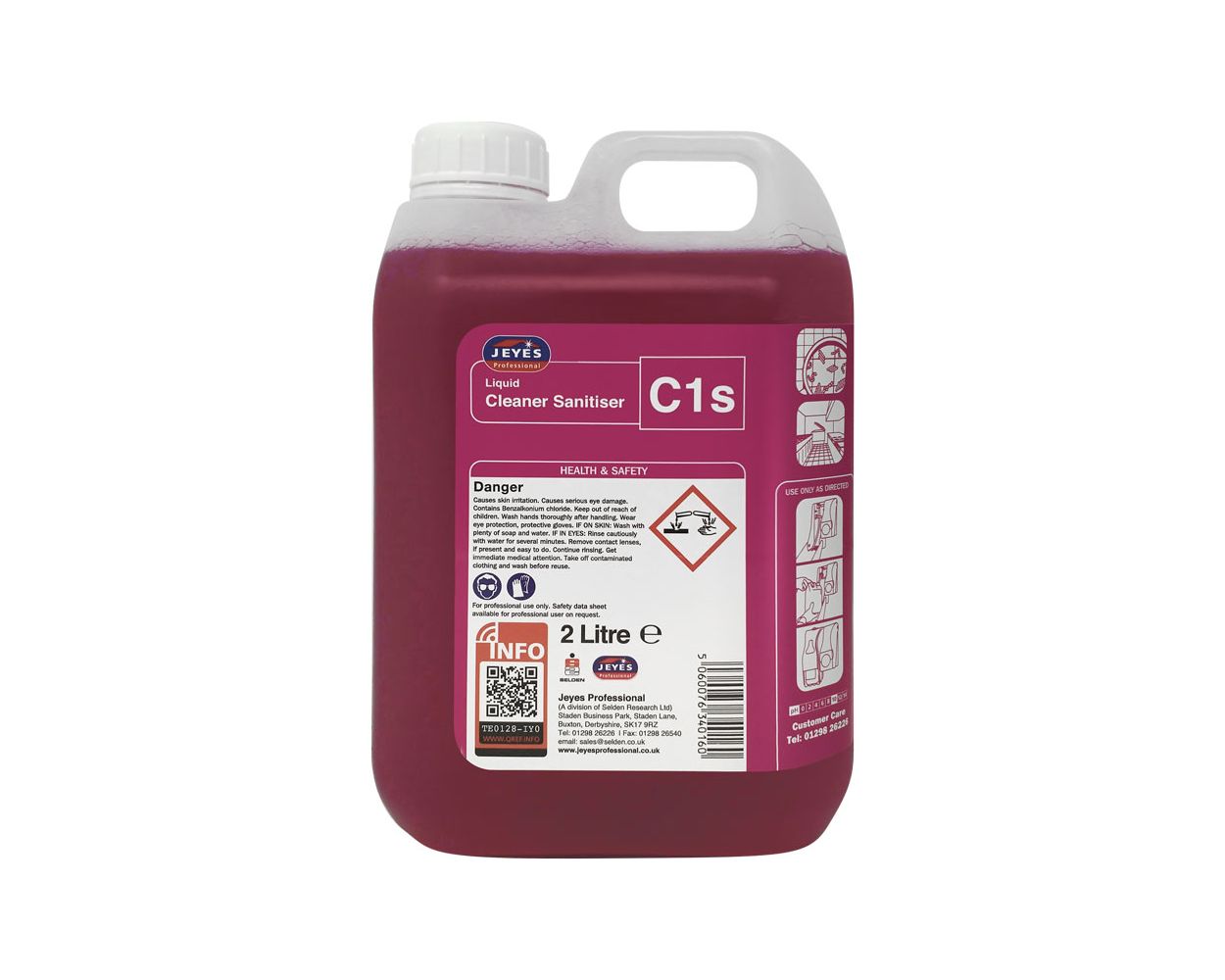 C1 CLEANER SANITISER - 2*2LTR SUPER CONC.