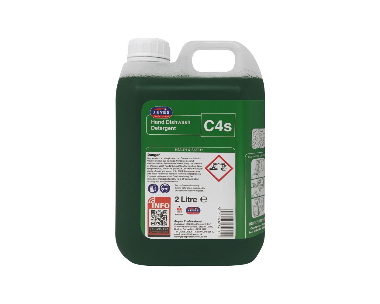 C4 HAND DISHWASH DETERGENT 2x2LTR - SUPER CONC.