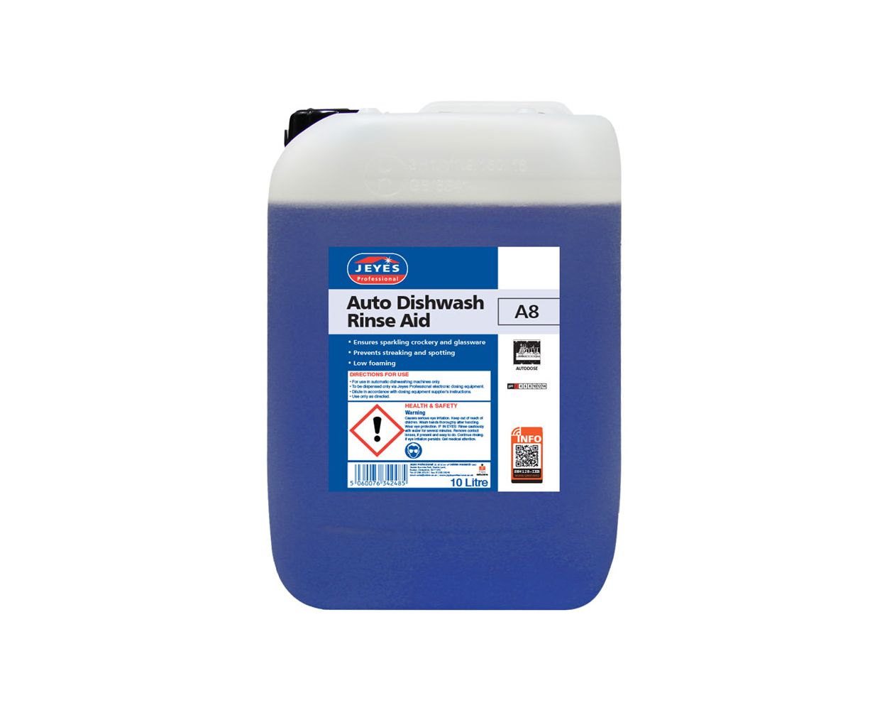 A8 AUTO DISHWASH RINSE AID 10LTR