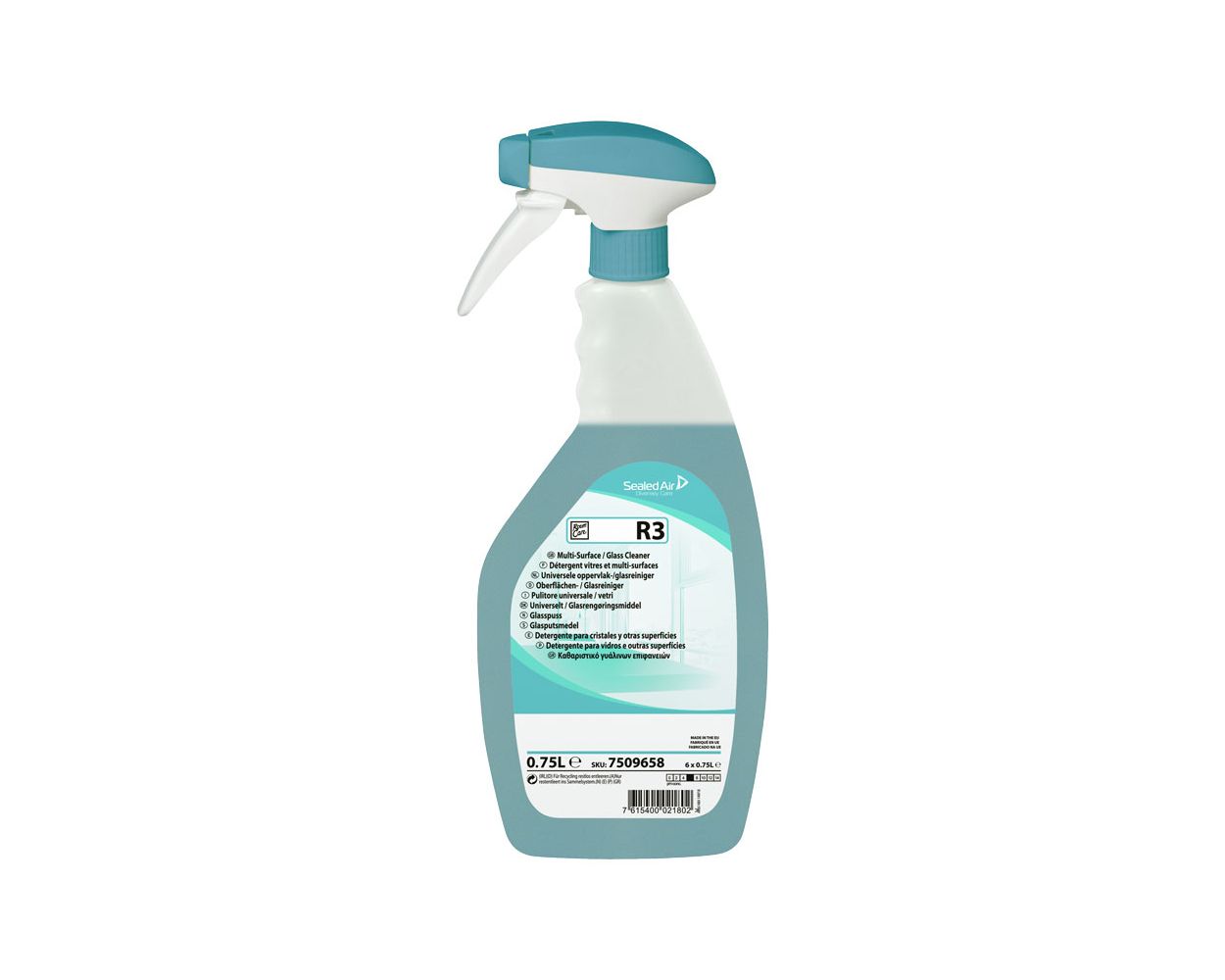 ROOMCARE R3 GLASS CLEANER READY TO USE 6x750ML ROOMCARE R3 GLASS CLEANER READY TO USE 6x750ML