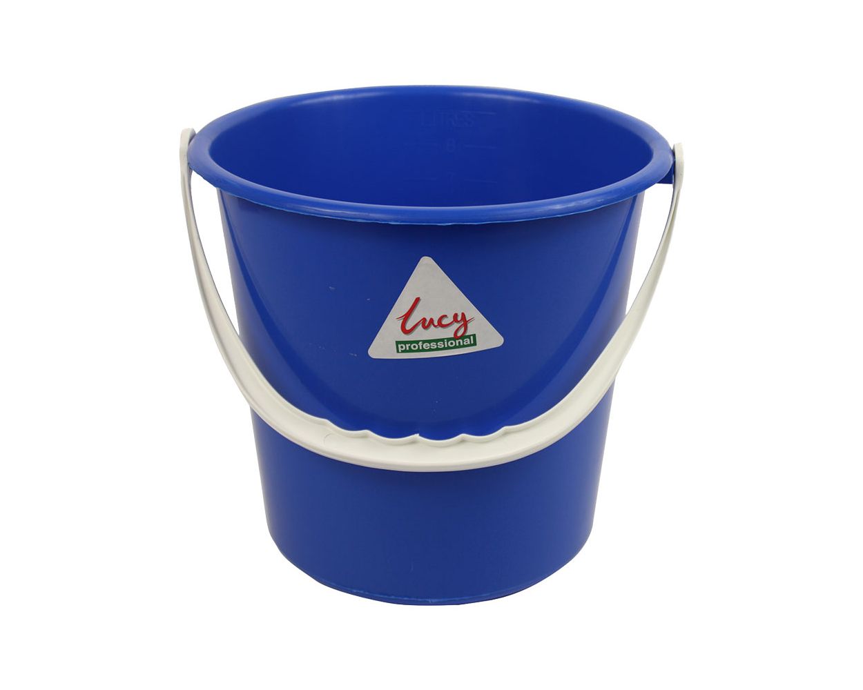 10L BUCKET PLASTIC - BLUE SYR LUCY BRAND LINED