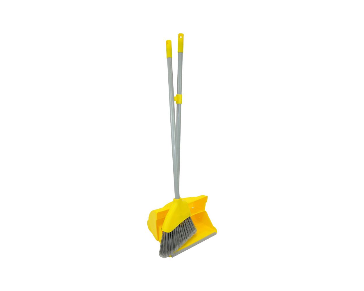 YELLOW LOBBY DUSTPAN AND BRUSH SET