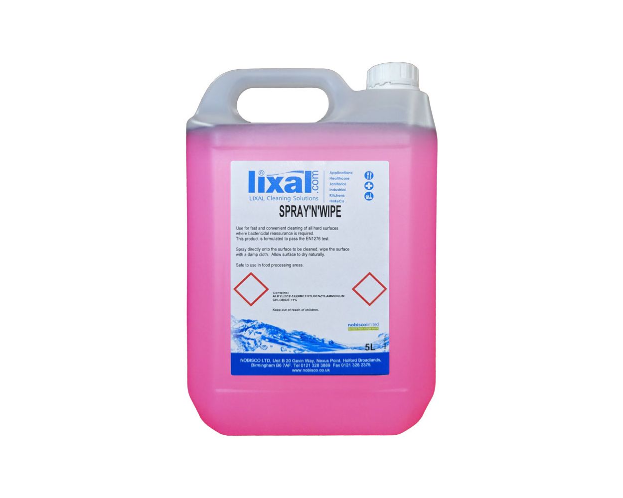 SPRAY & WIPE - FOOD SAFE ANTI BAC SURFACE CLEANER 5L