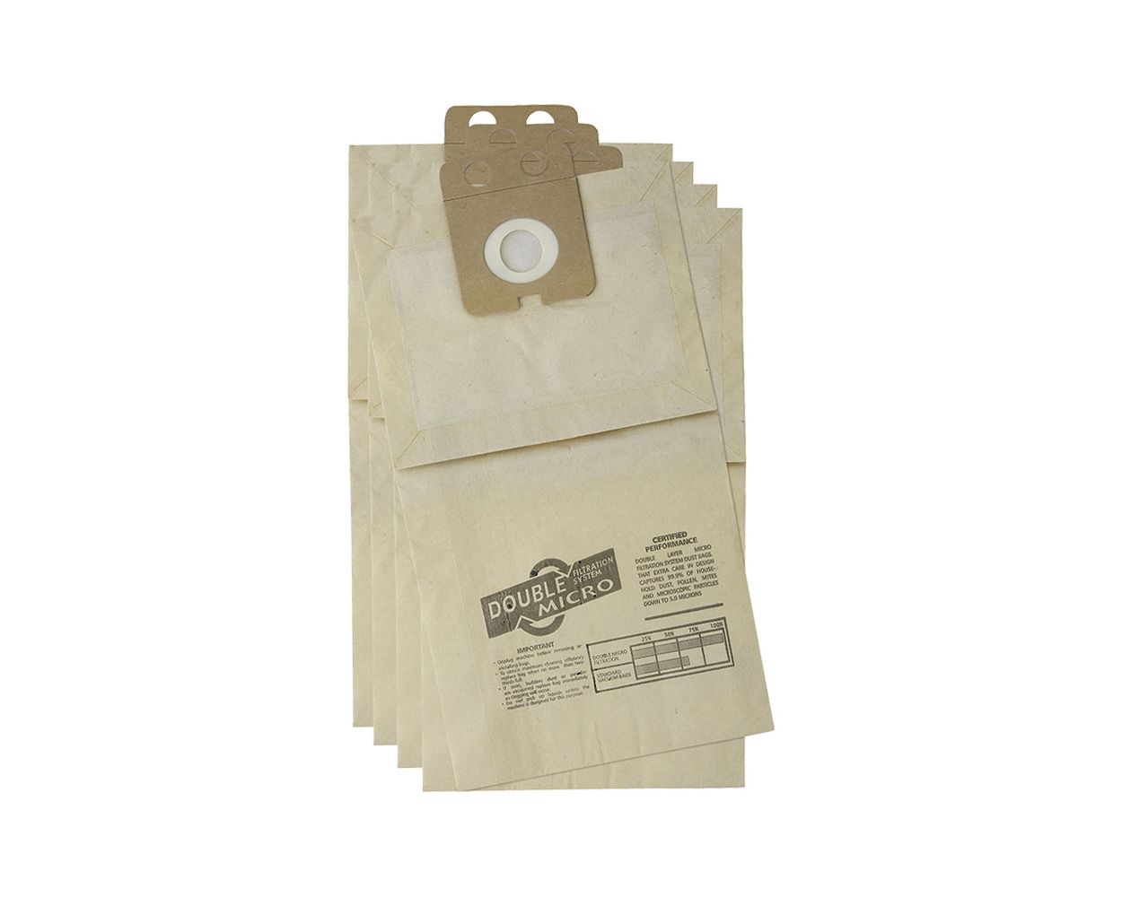 NILFISK VACUUM BAGS FOR GD1000 MACHINE 5 PER PACK  SDB251