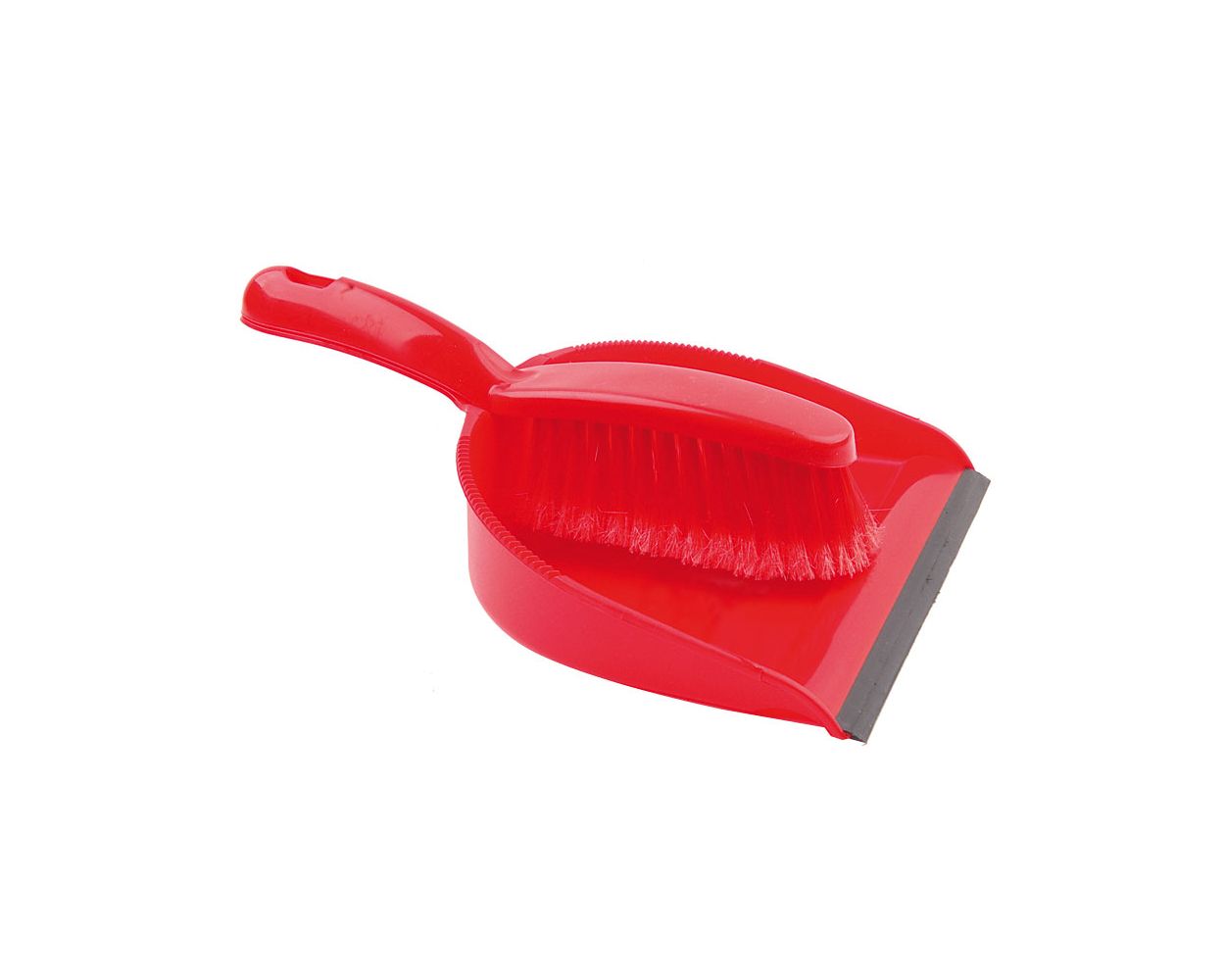 RED DUSTPAN & BRUSH