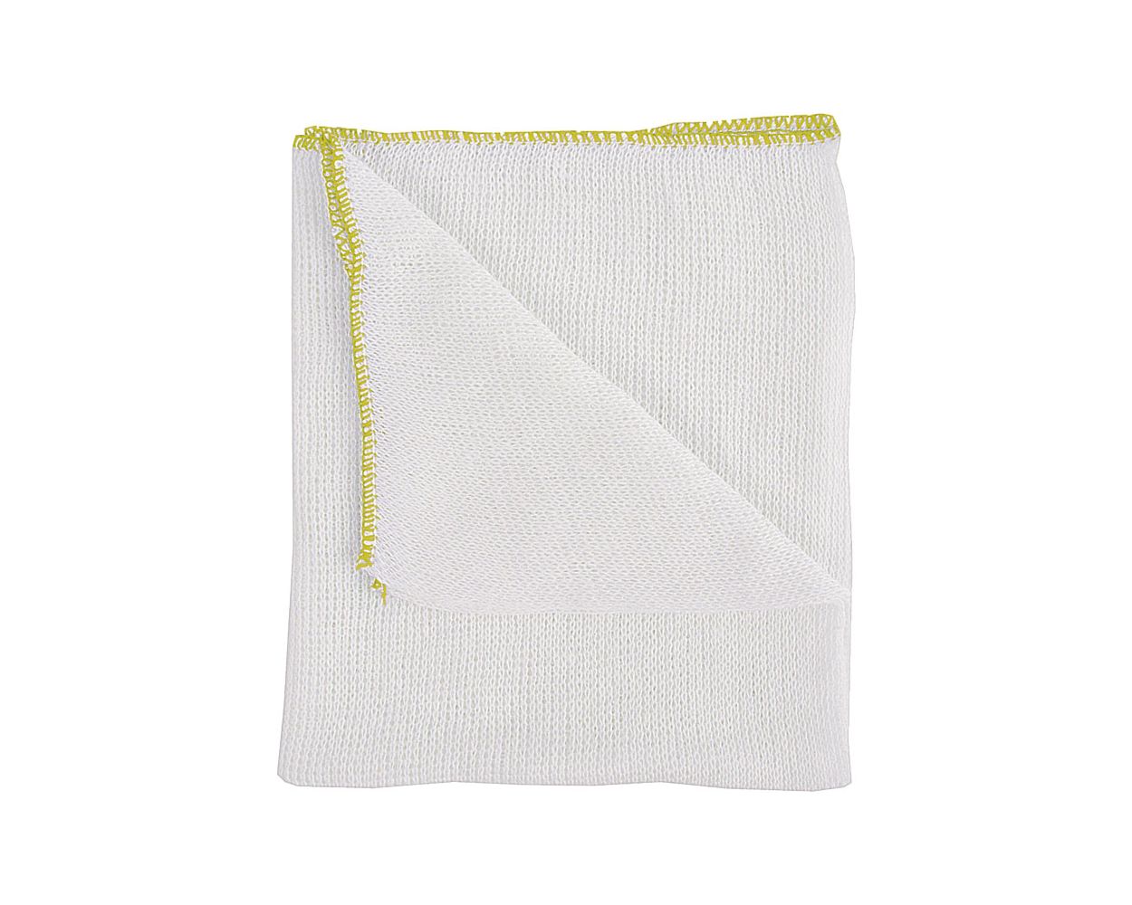 DISH CLOTH YELLOW EDGE 12x18" 10 PER PACK