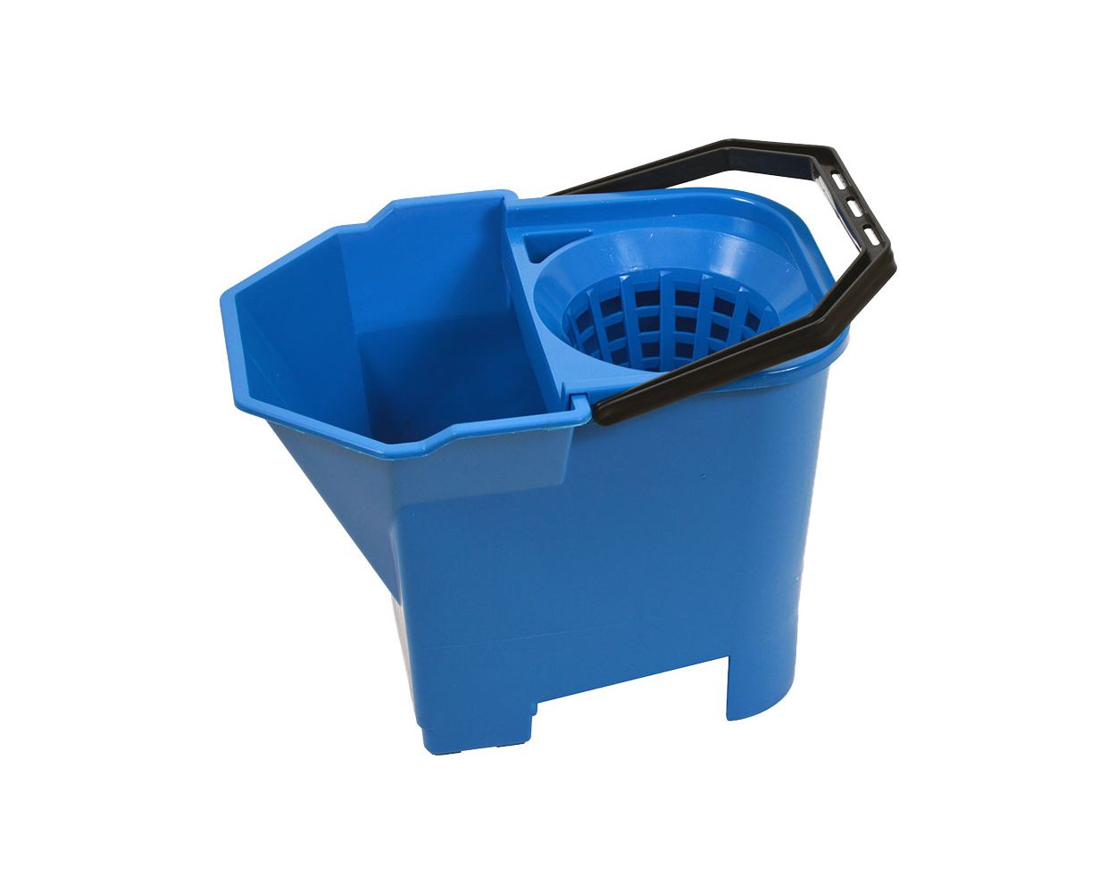 SYR BULL DOG MOP BUCKET BLUE C/W SIEVE & WRINGER FILTER