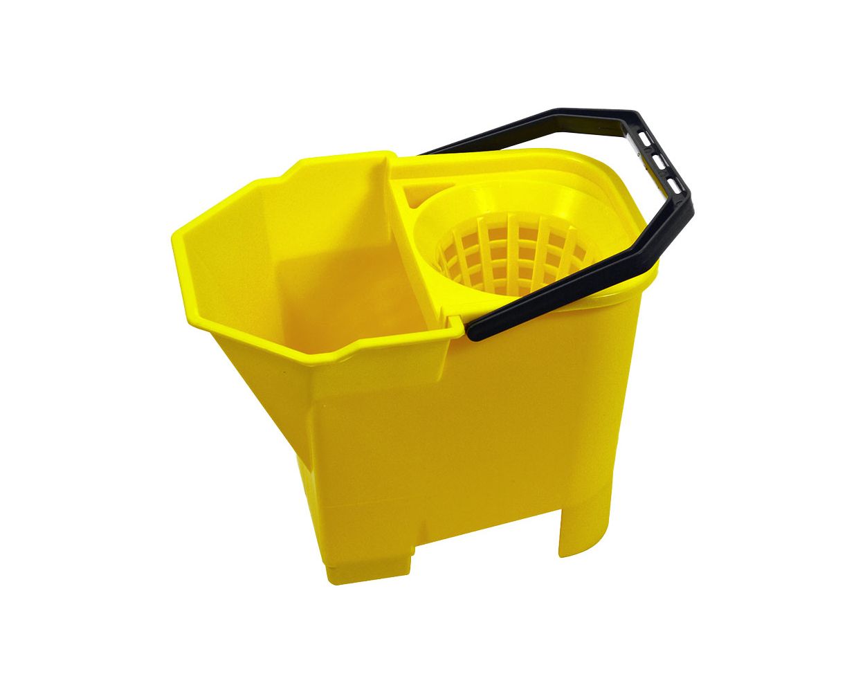 SYR BULL DOG MOP BUCKET YELLOW C/W SIEVE & WRINGER FILTER