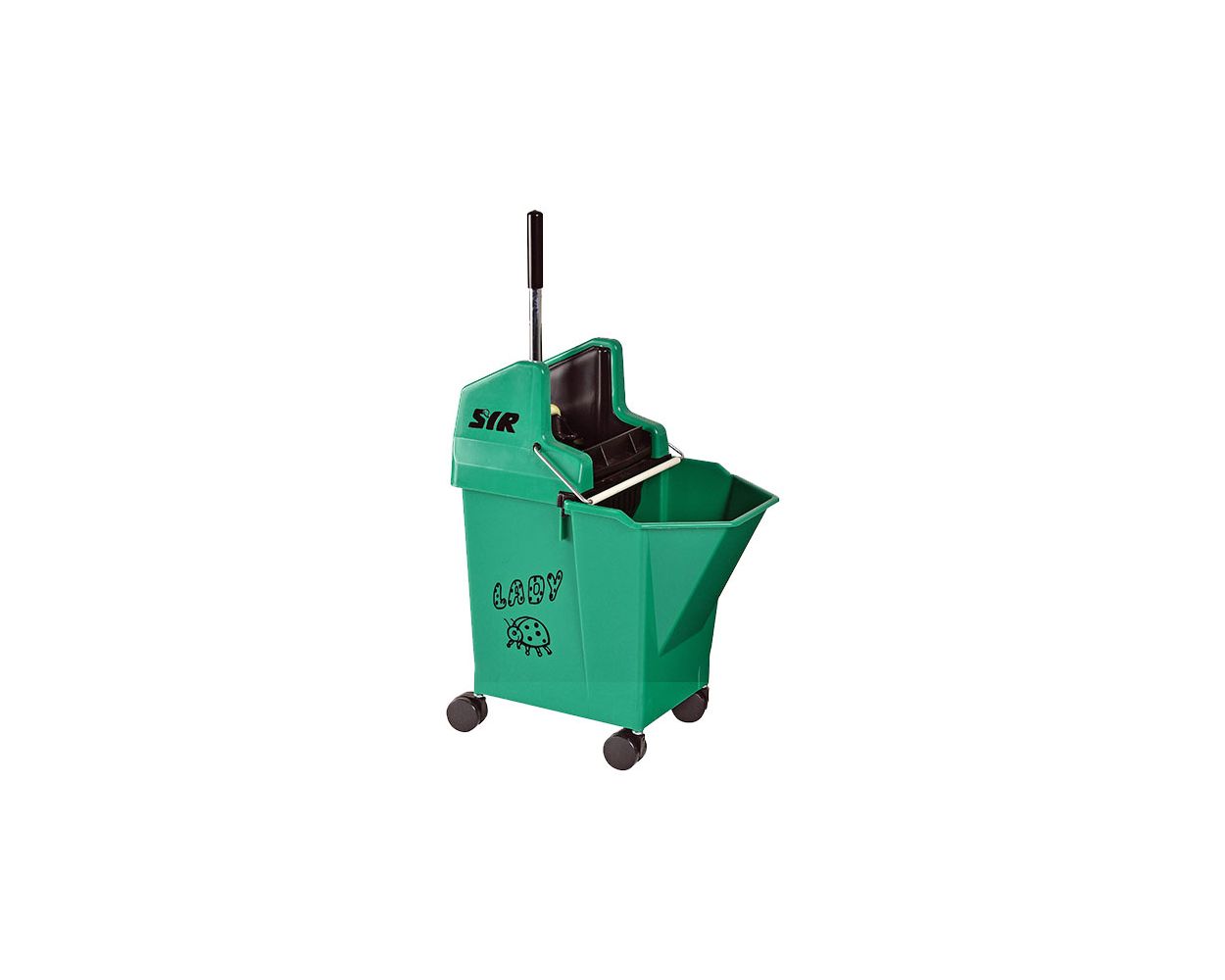 LADY BUCKET WITH 2" CASTORS GREEN - SYR 990792