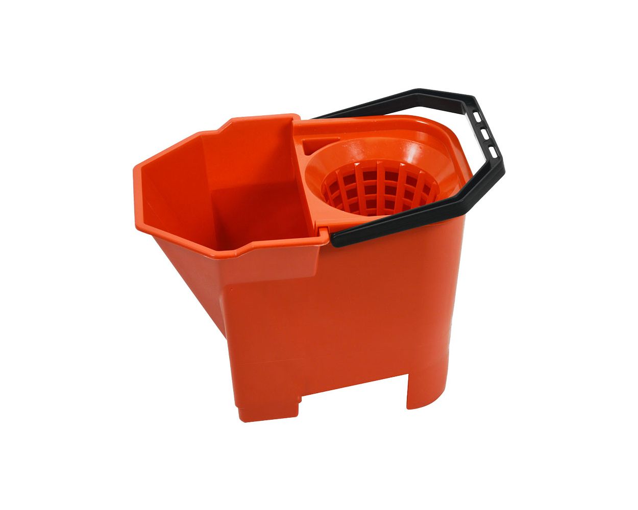 SYR BULL DOG MOP BUCKET RED C/W SIEVE & WRINGER FILTER