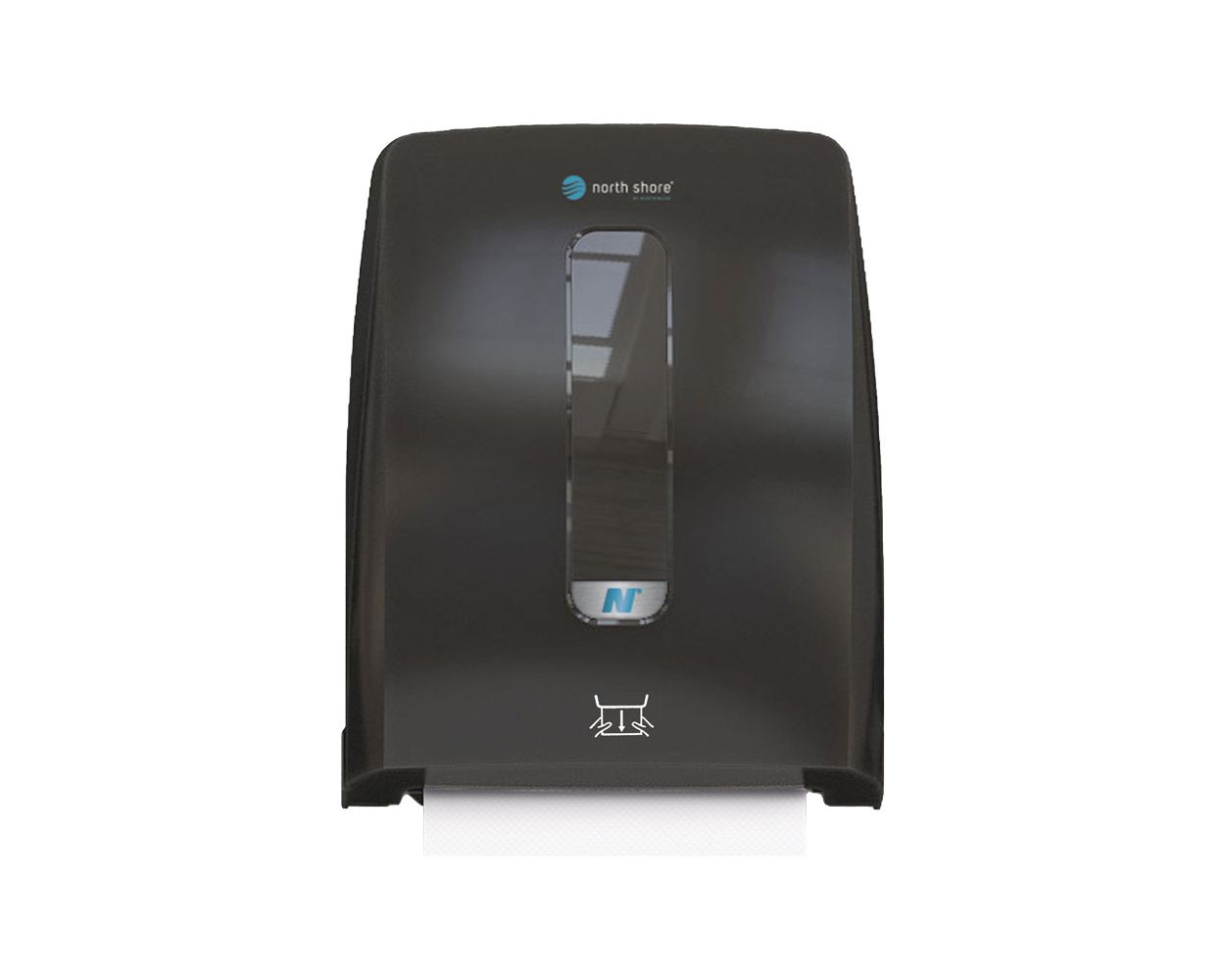 NORTH SHORE HANDS FREE HAND TOWEL ROLL DISPENSER BLACK