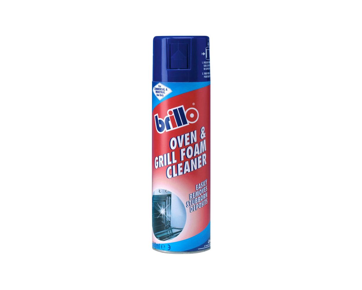 BRILLO BRYTA OVEN & GRILL FOAM AEROSOL 6x500ML