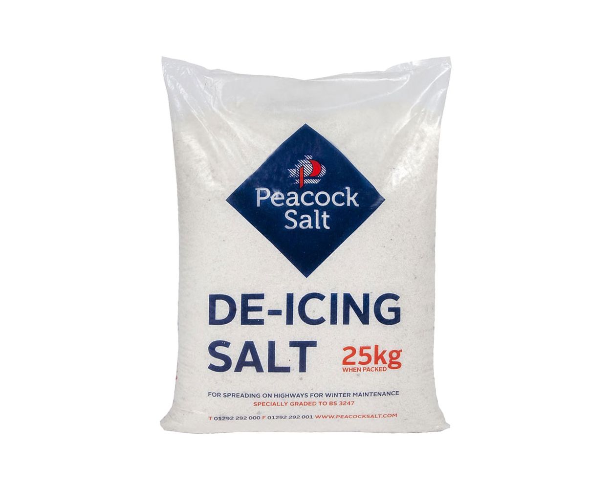 WHITE DE-ICING ROCK SALT 25KG BAG