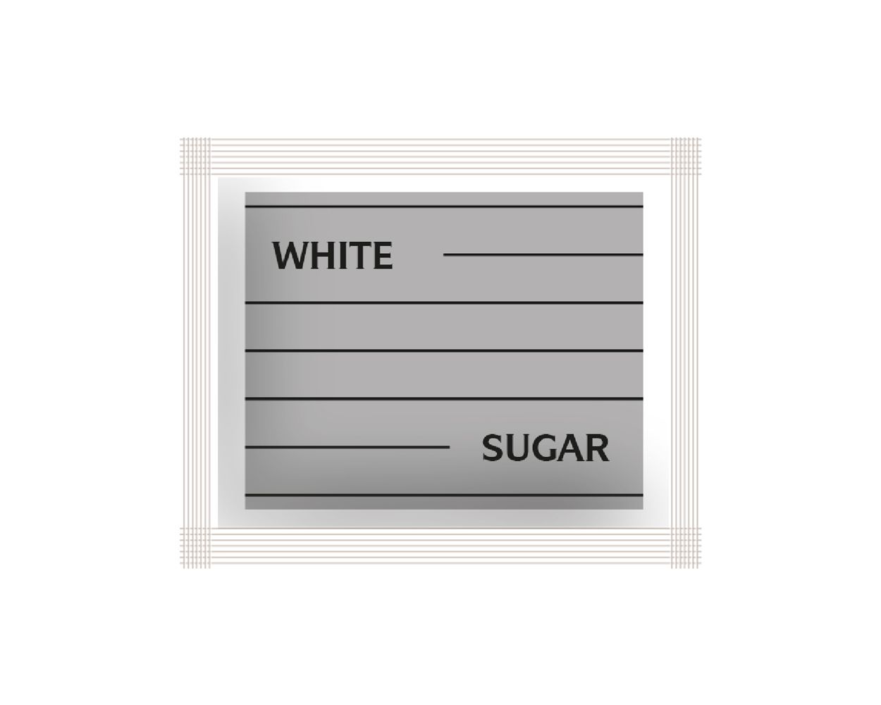 WHITE SUGAR SACHETS 1000 PER CASE
