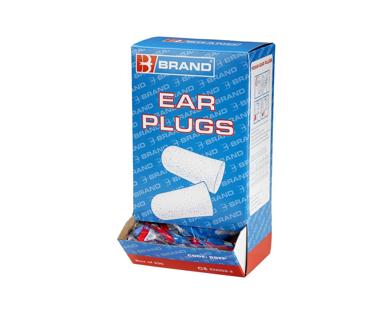 FOAM EAR PLUGS (200/CASE) B-BRAND