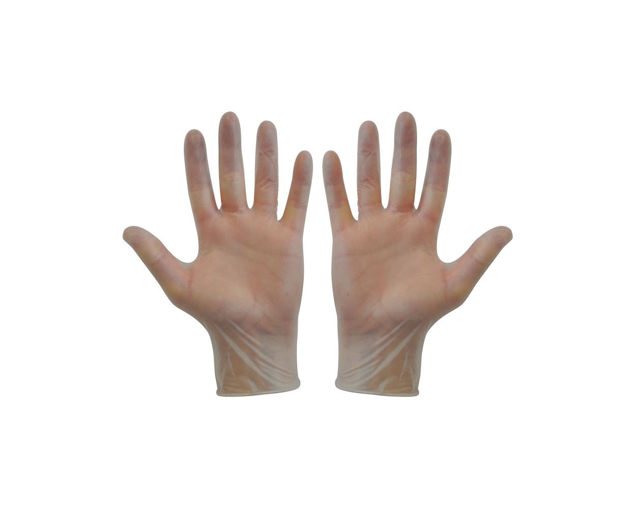 CLEAR VINYL DISP GLOVES LARGE 100/BOX POWDERED    GD47