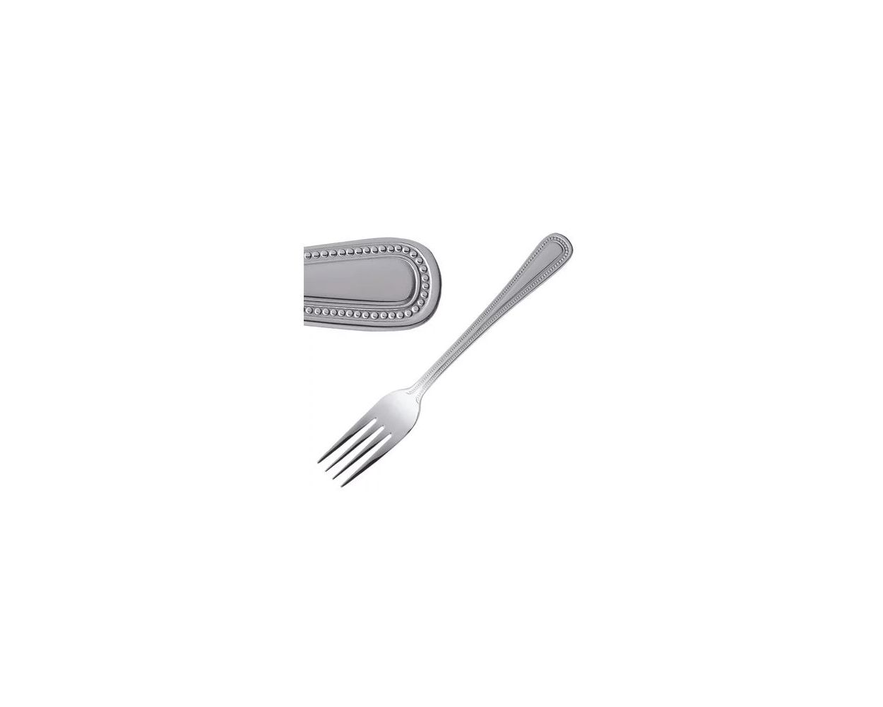 BEAD DESSERT FORK S/STEEL 12 PER PACK