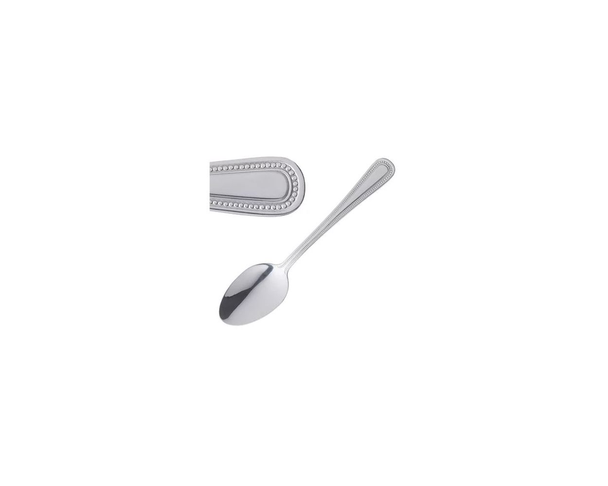 BEAD S/STEEL DESSERT SPOON 12 PER PACK