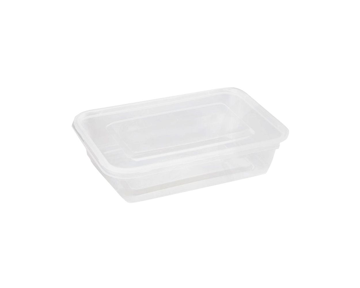500ML MICROWAVEABLE CONTAINER & LIDS CLEA 250 PER BOX